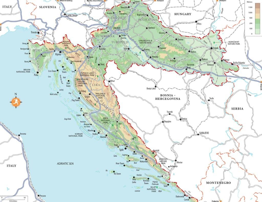 одмор у Хрватској одмаралишта мапи