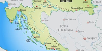 Северна Хрватска-карта
