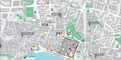 Мапа старог града сплита, Хрватска