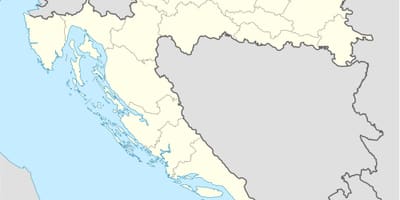 Карта Хрватске у режиму ван мреже