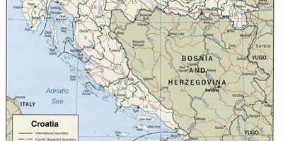 Хрватских лука на мапи