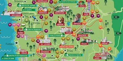 Карта истре Хрватска