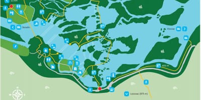 Национални парк крка Хрватска-карта