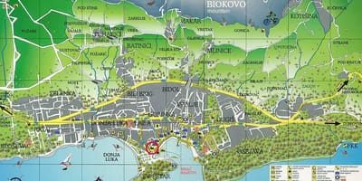 Карта макарске Хрватска