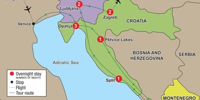 Карта опатии Хрватска