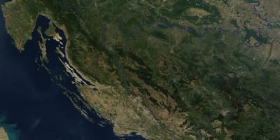 Сателитска Карта Хрватска 