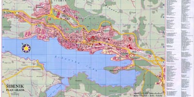 Карта шибеник, Хрватска