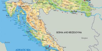 Хрватска на мапи